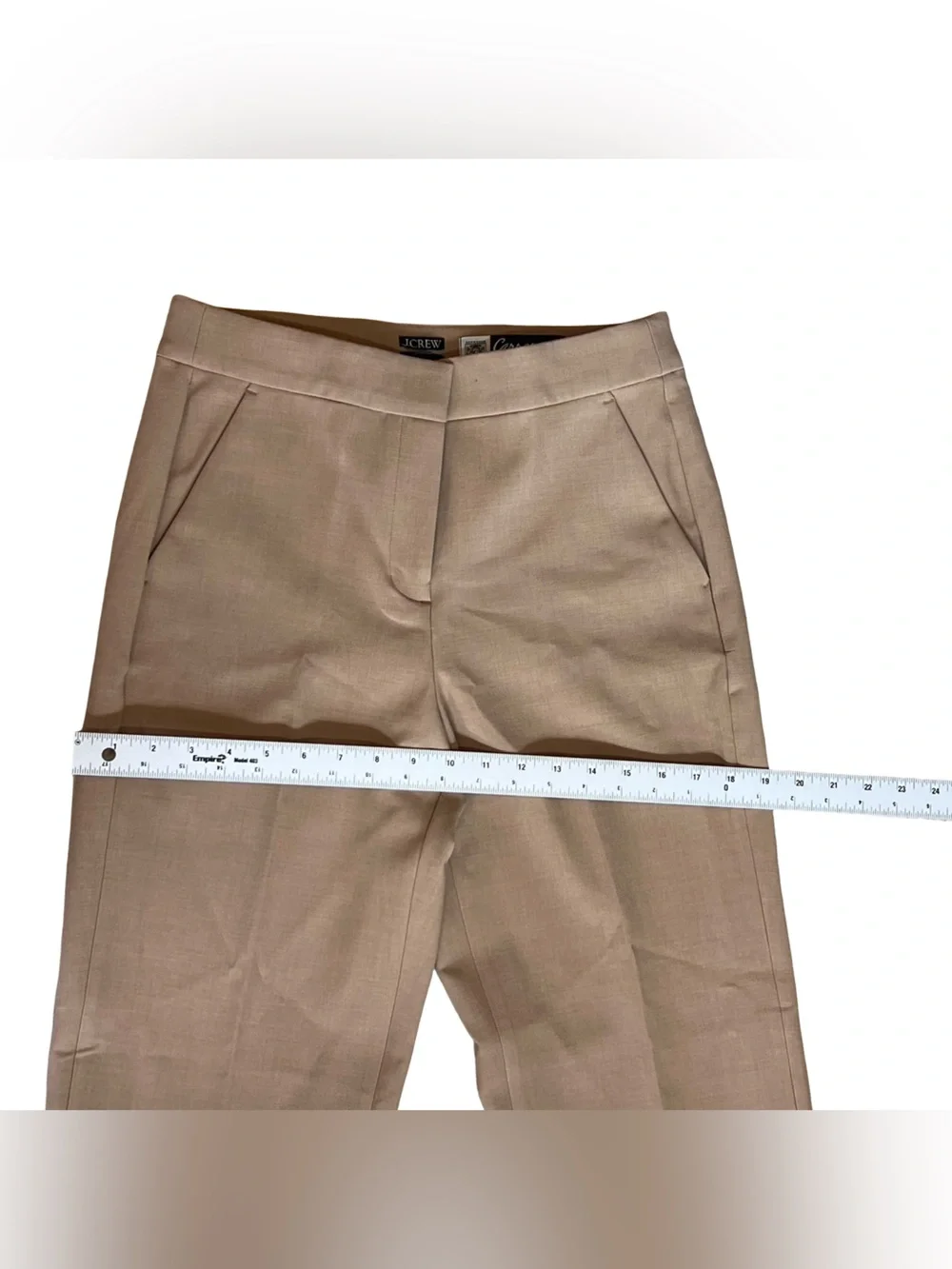 J. Crew Women’s Sz 6 Camel Straight Leg Pants Kate High Rise Four Season Stretch